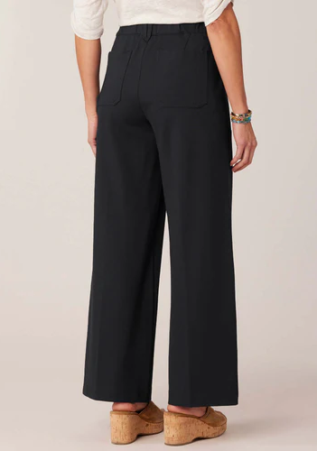 "Ab"leisure High Rise Patch Pocket Utility Wide Leg with Self Tie