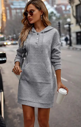 "KYLIE" SWEATSHIRT DRESS