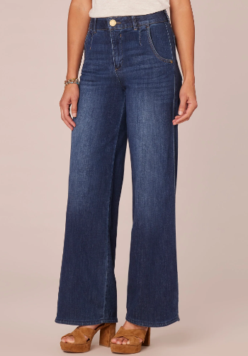 DEMOCRACY "Ab"solution® Skyrise Wide Leg Tulip Hem Jeans