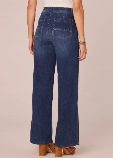 DEMOCRACY "Ab"solution® Skyrise Wide Leg Tulip Hem Jeans