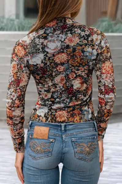 "ALICIA'' FLORAL BLOUSE