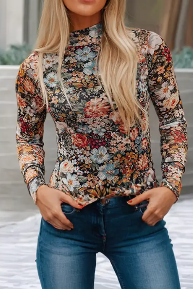 "ALICIA'' FLORAL BLOUSE